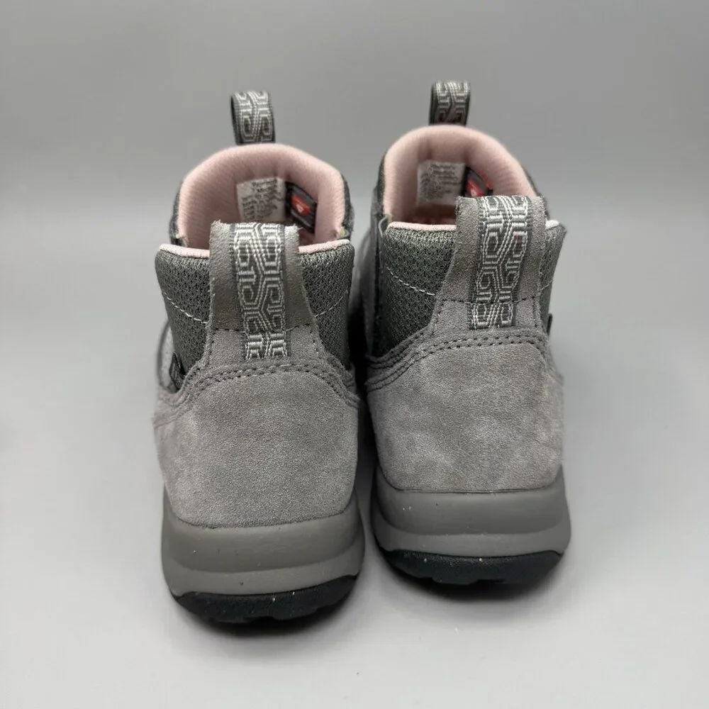LL BEAN WOMEN'S  TEK 2.5 PULL-ON WINTER BOOT/SNEAKERS Size 7 Gray Pink Insulated